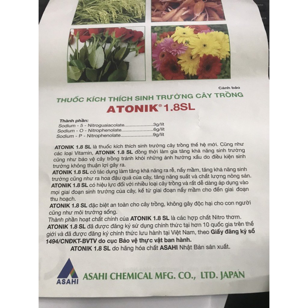 Thuốc kích thích sinh trưởng cây trồng ATONIK 1.8 SL ( 1 gói ) 3