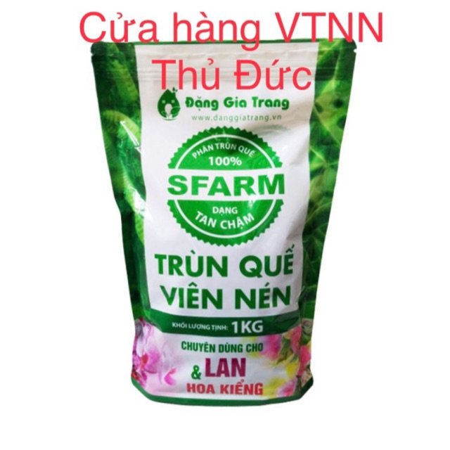 Phân trùn quế viên nén Sfarm gói 1kg 2