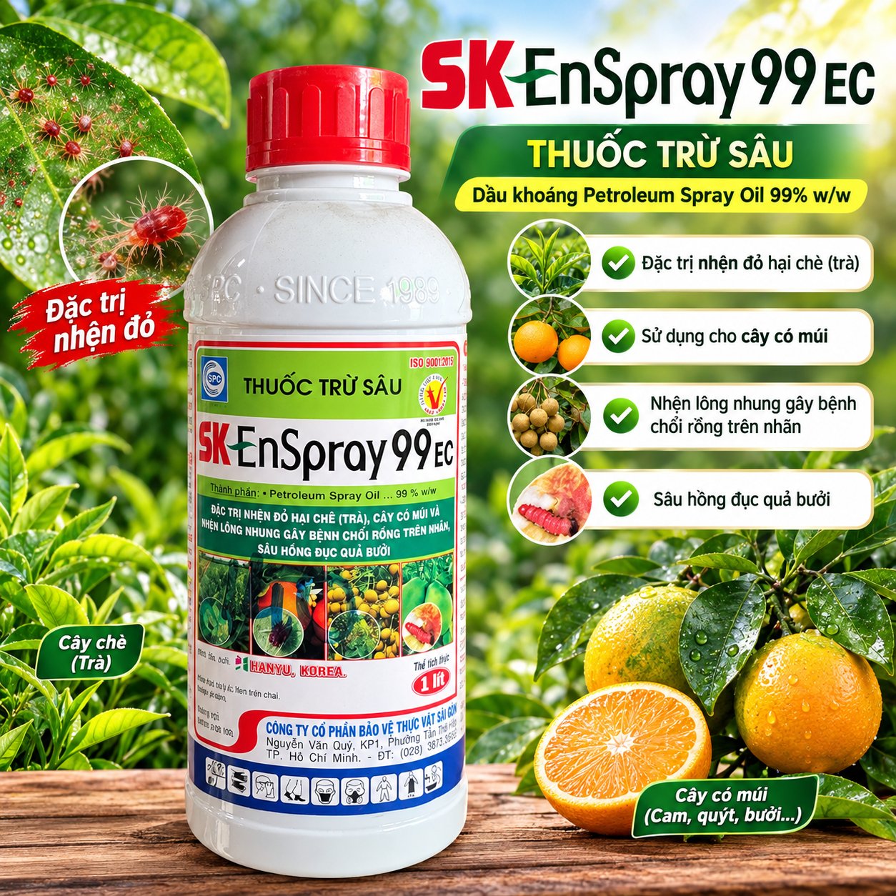DẦU KHOÁNG SK ENSPRAY 99ec CHAI 1 LÍT