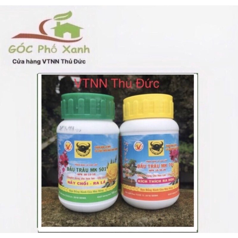 Phân bón lá đầu trâu 501 - 701 ra chồi, ra lá, kích thích ra hoa