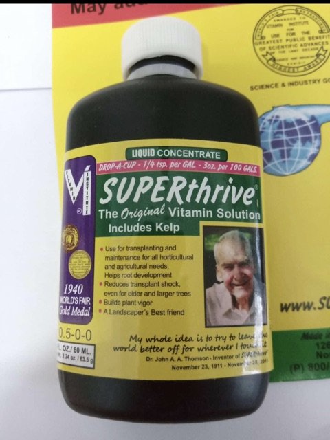 Superthrive chai 60ml 100% nhập từ Mỹ bổ sung 50 hóoc-mon phá vỡ chậm phát triển của cây 3