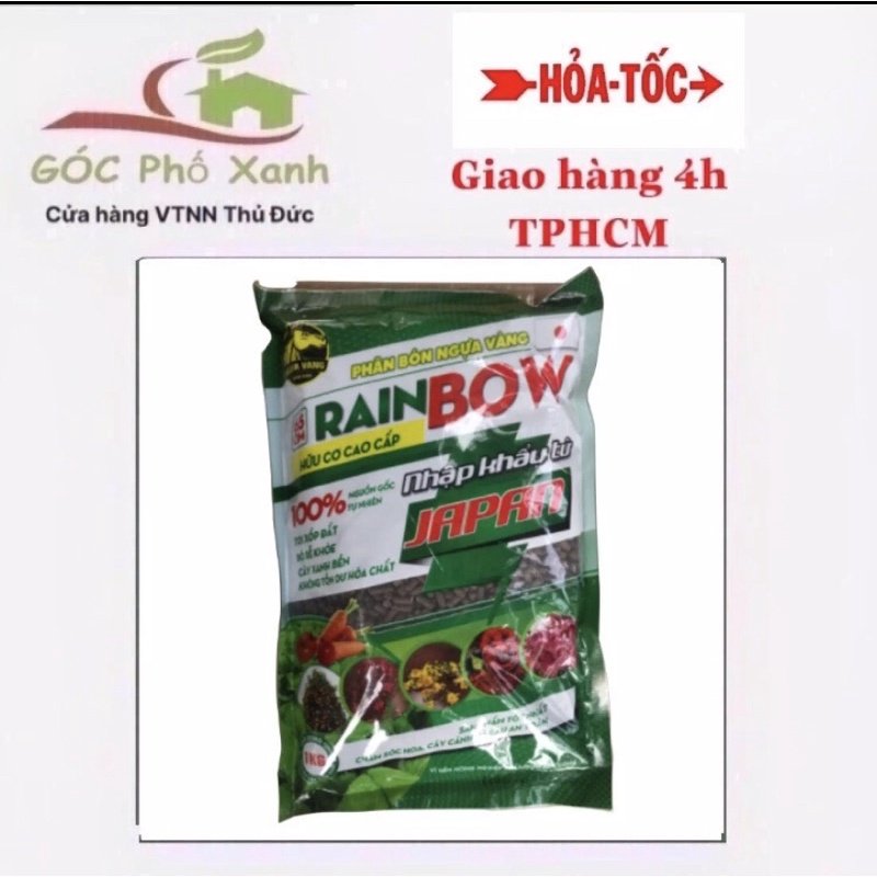 Phân hữu cơ cao cấp RAINBOW Nhật Bản gói 1kg