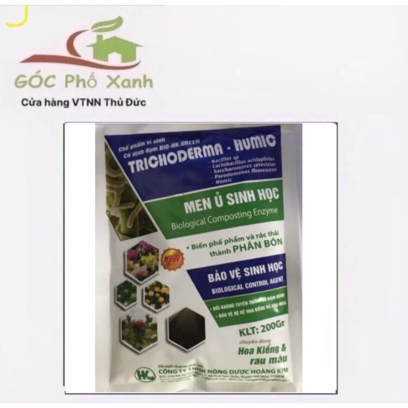 Men tricoderma, nấm đối kháng tricoderma gói 200gram