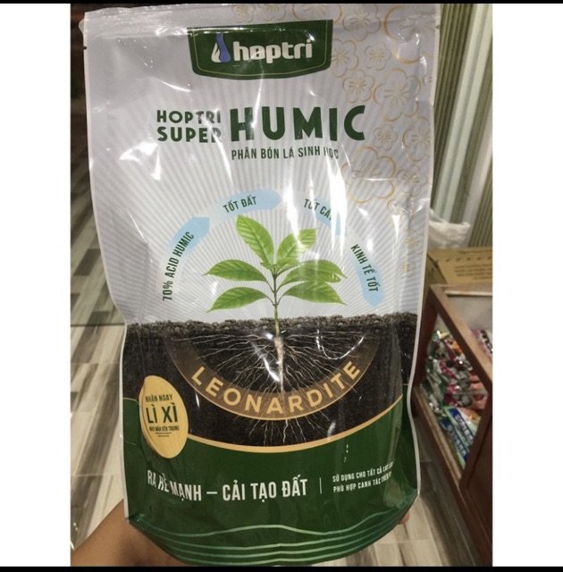 Phân bón lá hữu cơ sinh học Hợp Trí Super Humic gói 1kg 2