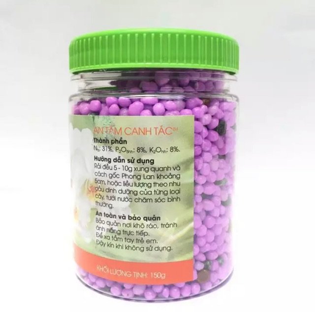 Phân tan chậm thông minh Rynan Flowermate 200 NPK 31-08-08 chuyên dùng cho phong lan cây con hũ 150g 2