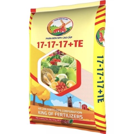 Phân bón NPK 17-17-17 + TE  gói 500gram 3