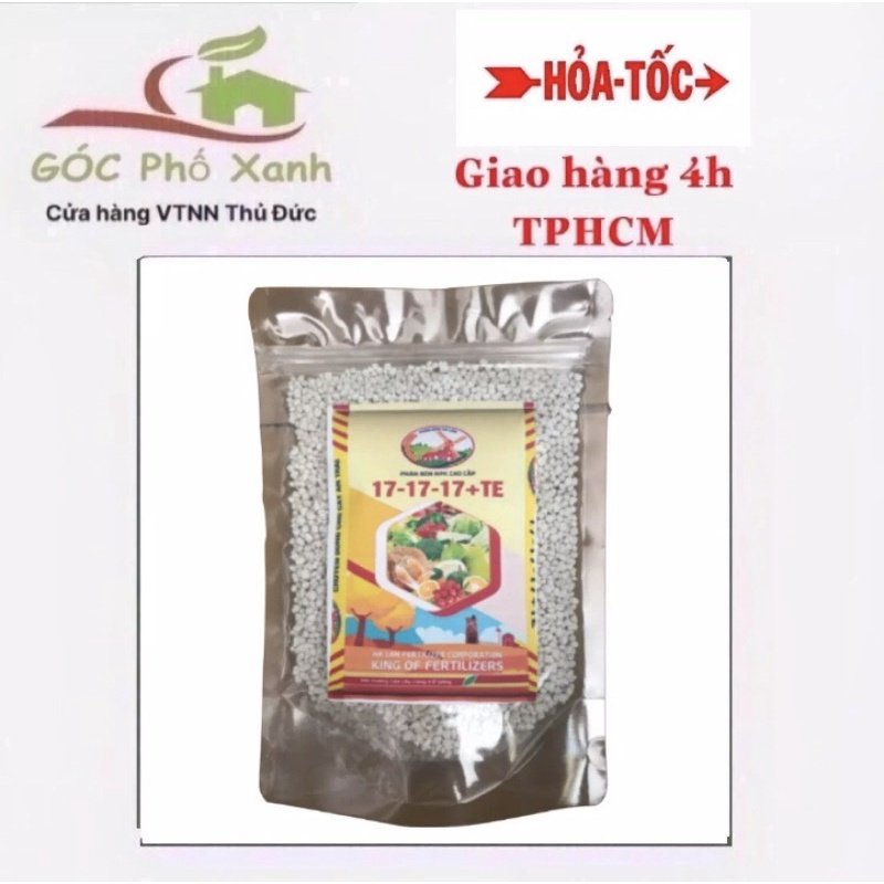 Phân bón NPK 17-17-17 + TE gói 500gram