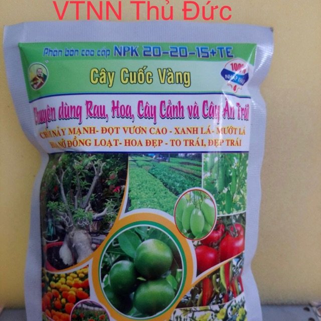 Phân bón NPK 20-20-15+TE gói 200gram 2