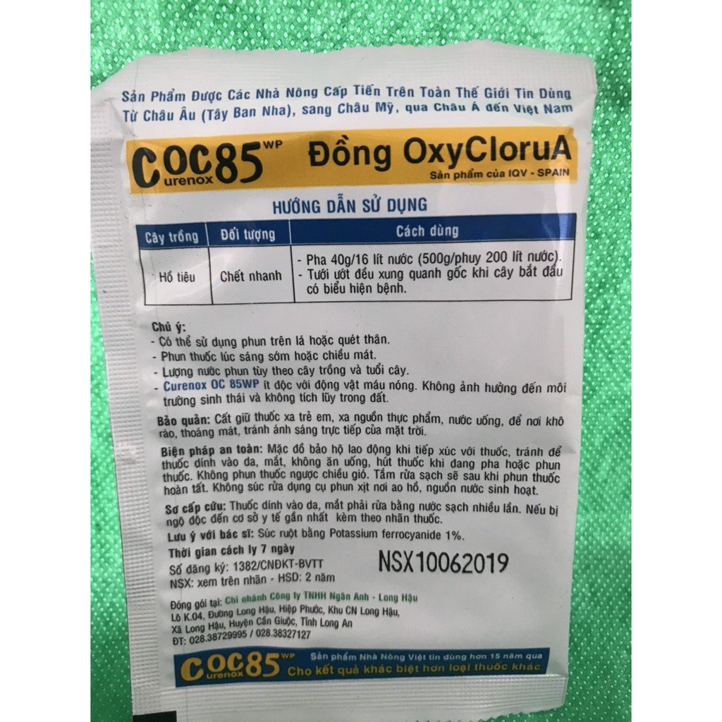 Thuốc trừ nấm COC 85WP gói 20g 3