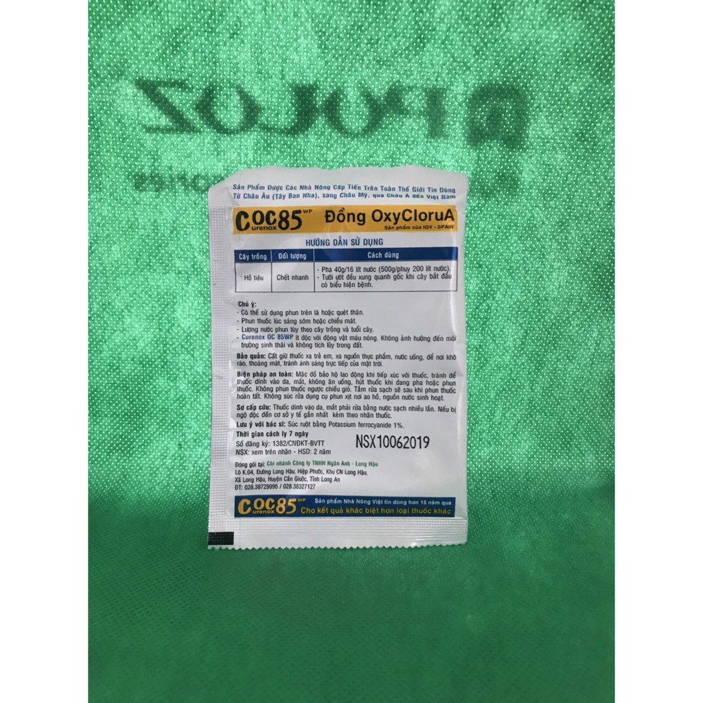 Thuốc trừ nấm COC 85WP gói 20g 2