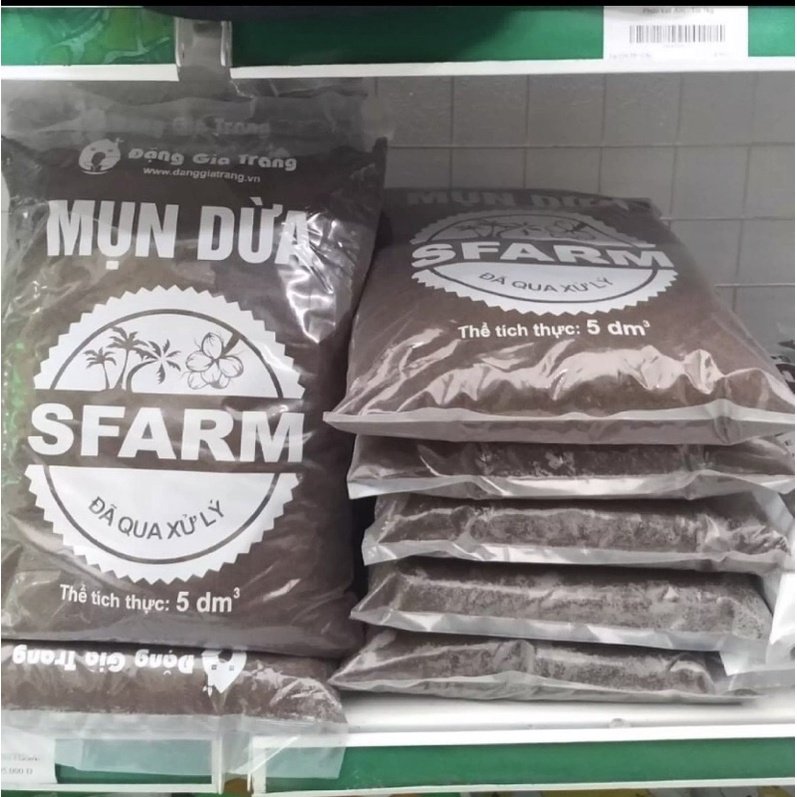 Giá thể mụn dừa đã qua xử lý SFARM 5dm3 3