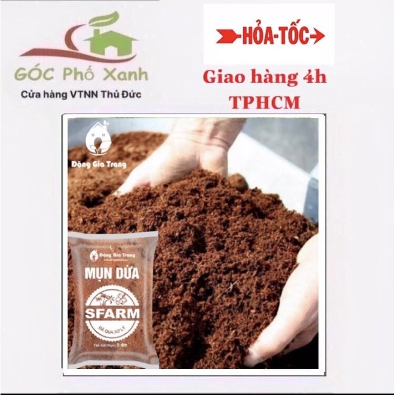 Giá thể mụn dừa đã qua xử lý SFARM 5dm3