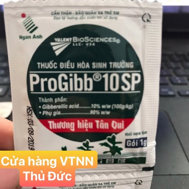 Combo 2 gói phân bón lá điều hoà sinh trưởng ProGibb gói 1gram