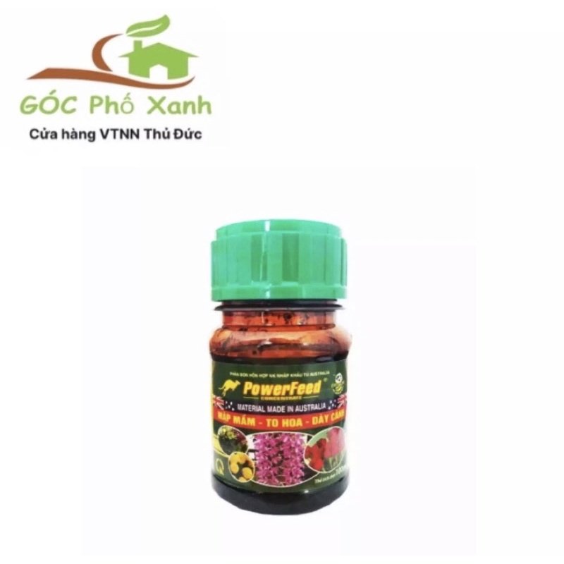PowerFeed 100ml mập thân, dưỡng hoa, nguyên liệu 100% nhập từ Australia giúp cây đẻ nhánh mạnh, xanh, dày lá,