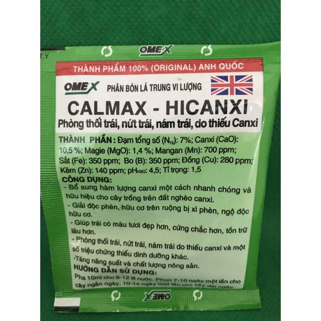 Phân bón trung vi lượng Hi Canxi 3
