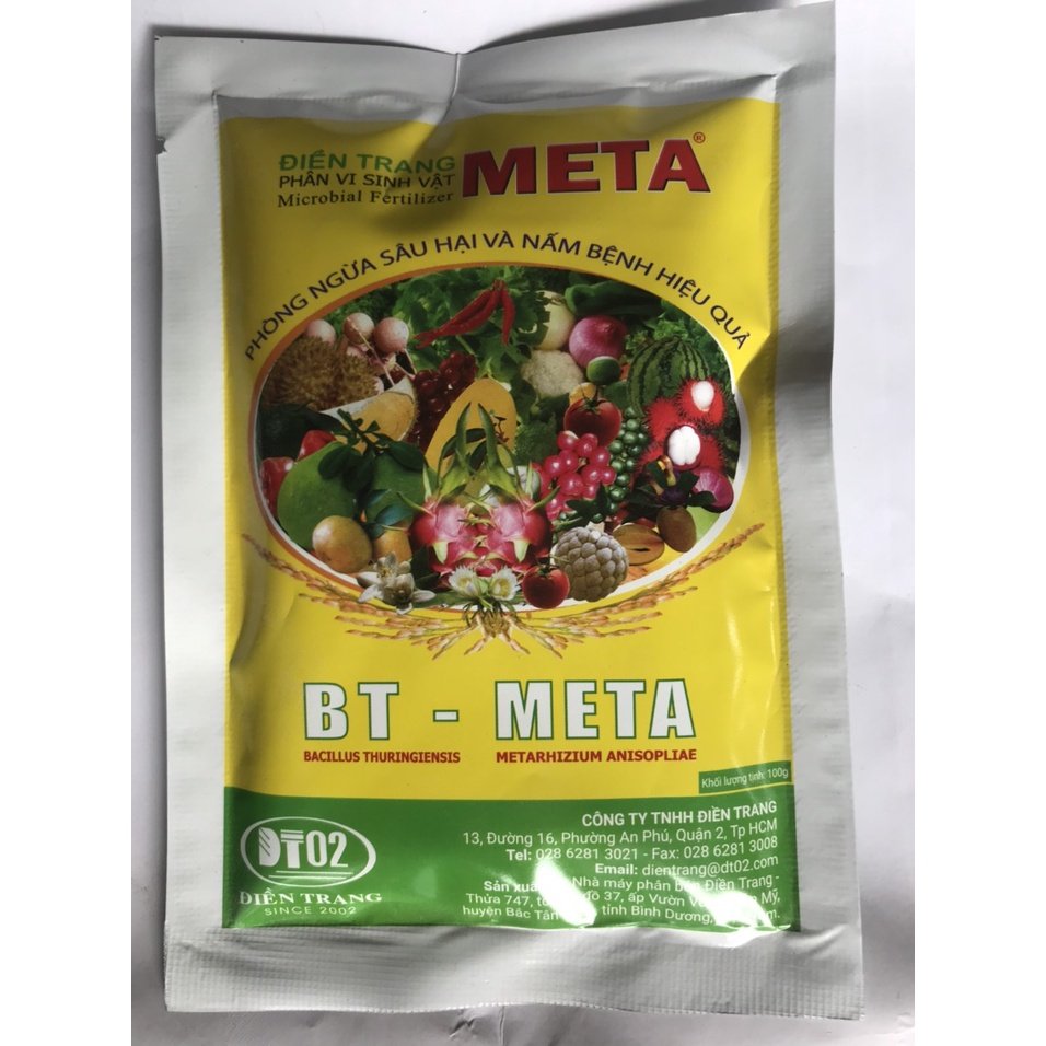 Chế phẩm vi sinh BT META xử lý đất ngừa sâu đục thân sùng đất nấm bệnh 3