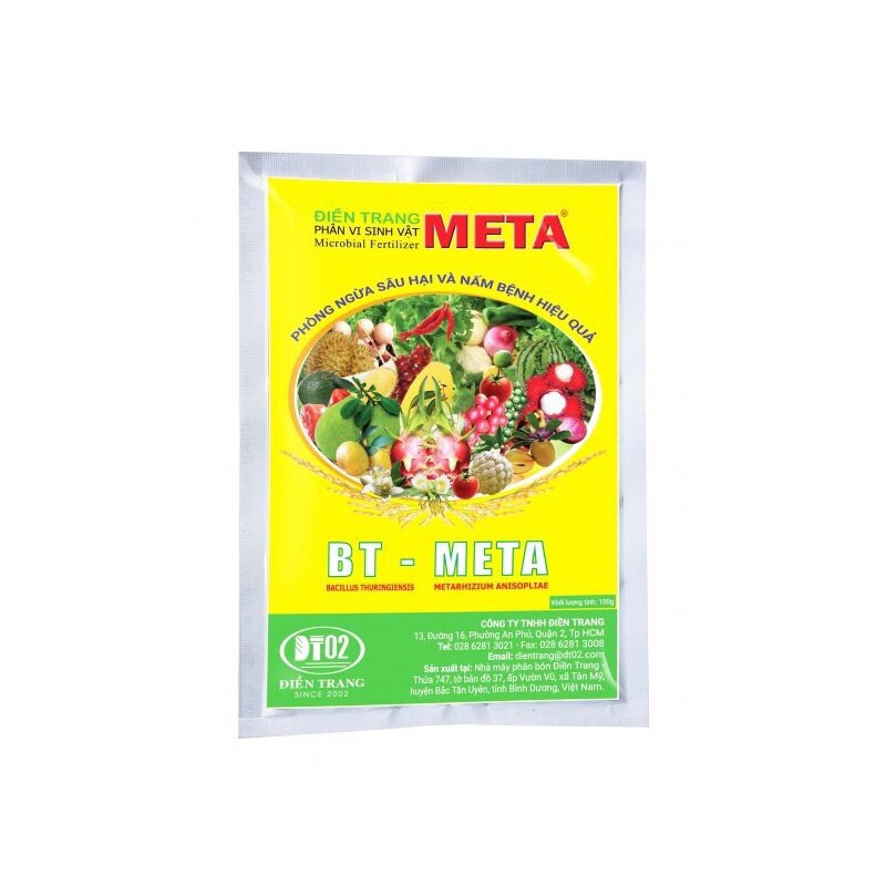 Chế phẩm vi sinh BT META xử lý đất ngừa sâu đục thân sùng đất nấm bệnh 2
