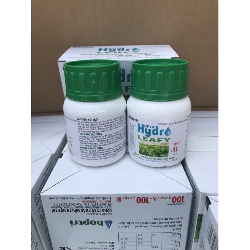Phân bón thuỷ canh chuyên dùng cho rau Hydro Leafy 3