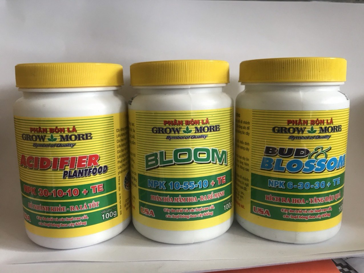 Bộ 3 Phân bón lá Growmore Mỹ chuyên dùng hoa lan 2