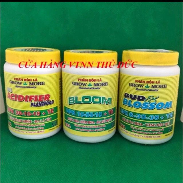 Bộ 3 Phân bón lá Growmore Mỹ chuyên dùng hoa lan 3