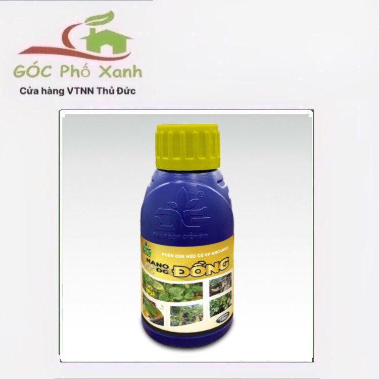 Chế phẩm NANO ĐỒNG trừ bệnh đốm lá trên lan và hoa hồng 100ml