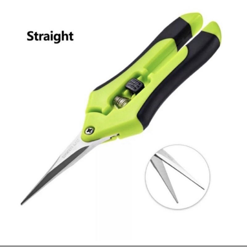 Kéo cắt cành, D15,5xR4,5cm, inox, mũi nhọn, màu xanh, siêu bén, không gỉ, có khoá an toàn