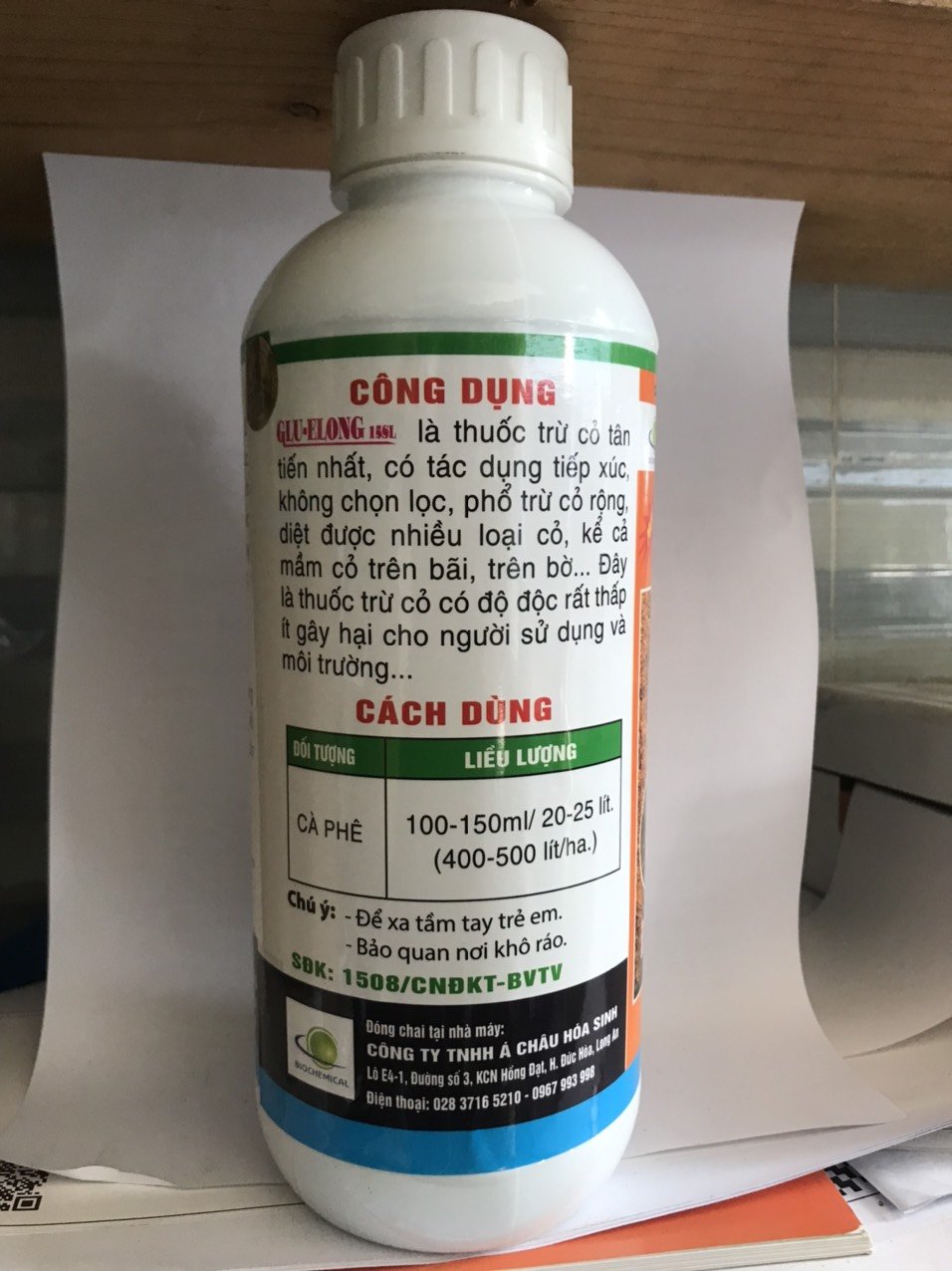 Thuốc trừ cỏ Gluelong chai 1 lít 3