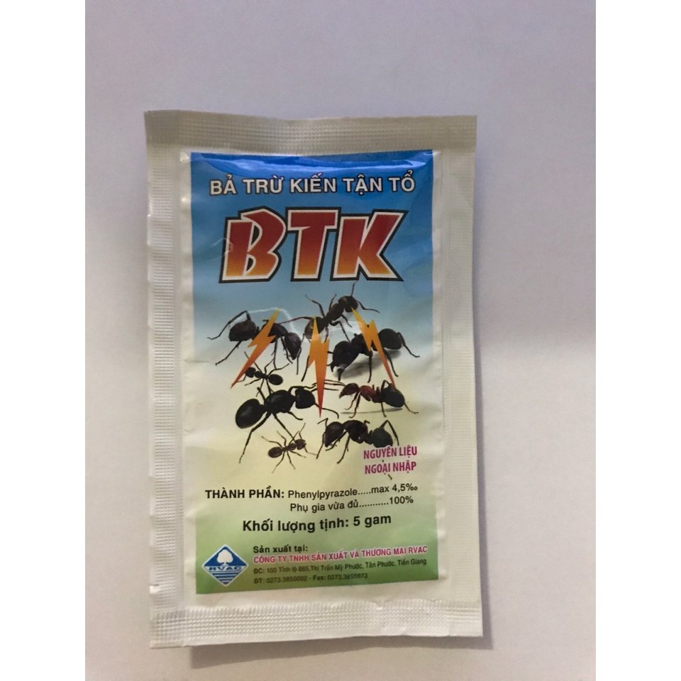 Bả Trừ Kiến BTK, Diệt Kiến Tận Ổ, Hiệu Quả Tức Thì, Đảm Bảo An Toàn (Gói 5 gram) 2