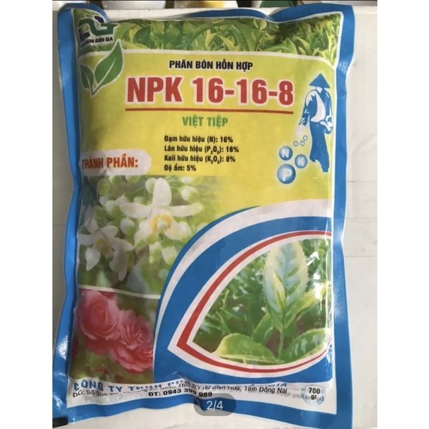 Phân NPK 16-16-8 gói 700gram 2