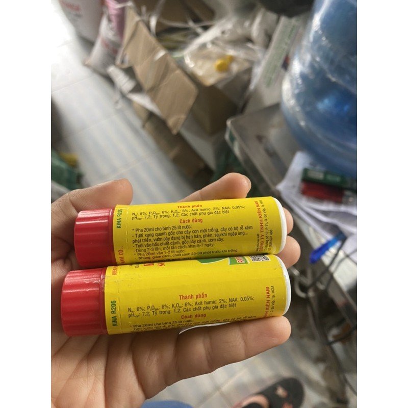 Phân bón NPK sinh học Kina R26 ra rễ, bung chồi combo 2 lọ 3