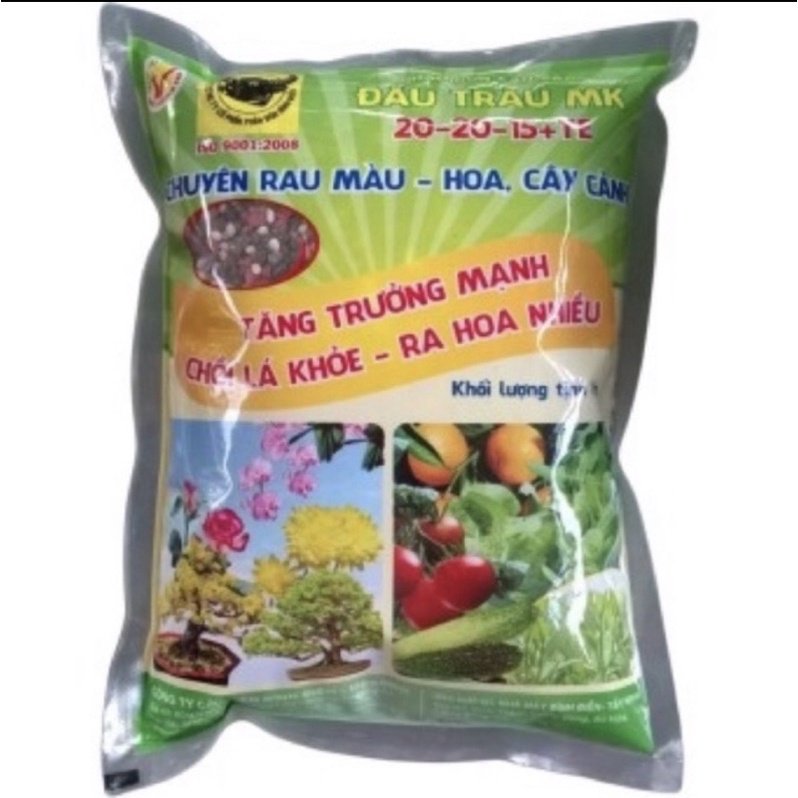 Phân bón Đầu trâu MK 20-20-15 gói 1kg 3