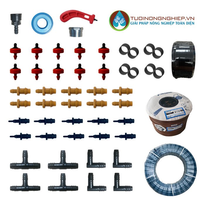Combo dây tưới nhỏ giọt cho sân vườn có bù áp (CB-LandLine-2) 2