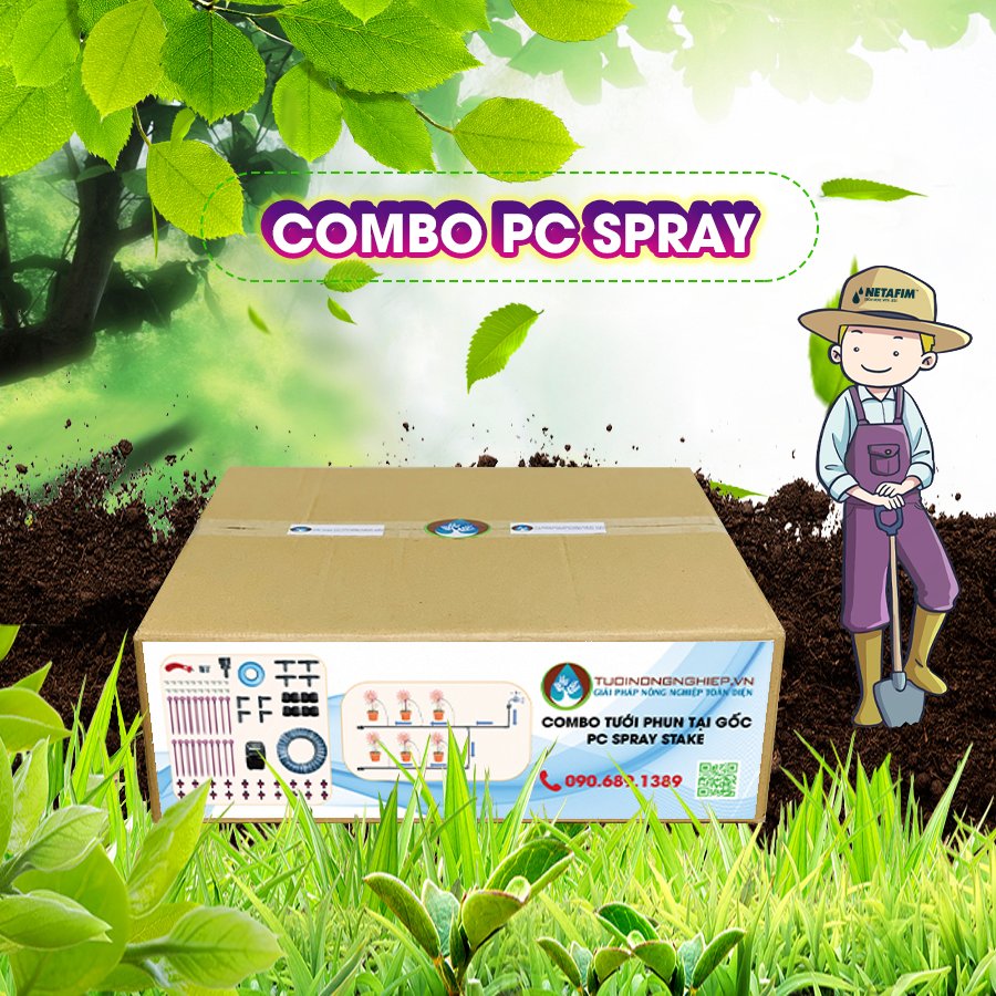 Bộ kit tưới phun bù áp tại gốc (CB – PC Spray)
