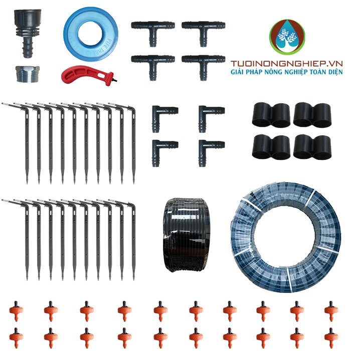 Bộ kit tưới nhỏ giọt cắm tại chậu có bù áp (CB-Arrow Dripper) 2