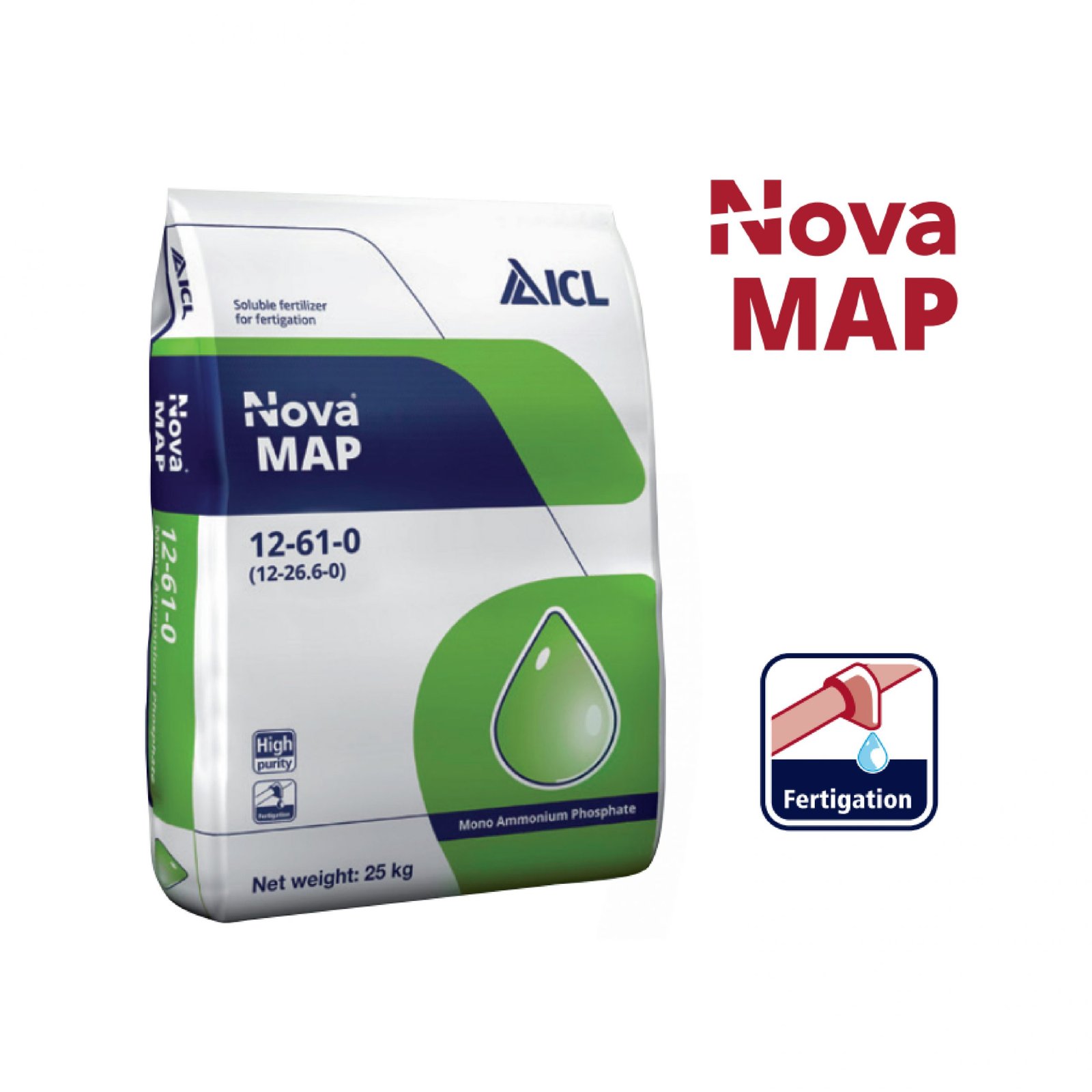 Phân bón Nova MAP 12-61-0 (25kg/bao) – ICL 2
