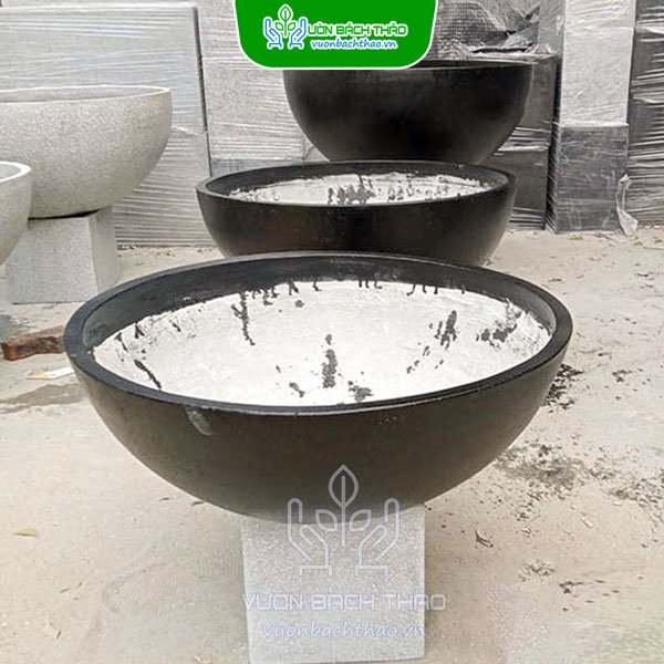 Chậu Đá Mài Hình Tô Trồng Sen Súng 3