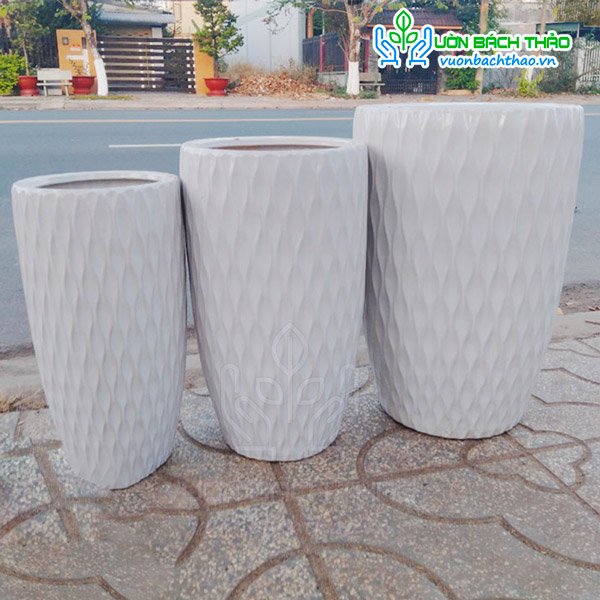 Chậu Sứ Bom Mắc Lưới Trồng Cây