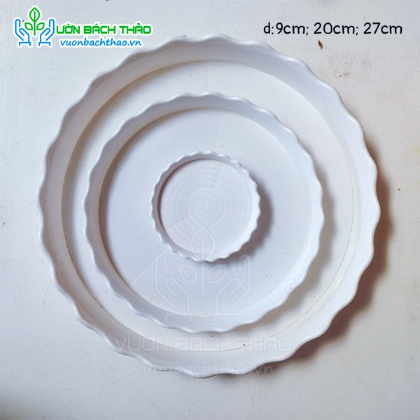 Dĩa nhựa lót đáy chậu nhiều size