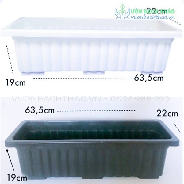 Chậu Nhựa Chữ Nhật Trồng Cây 3