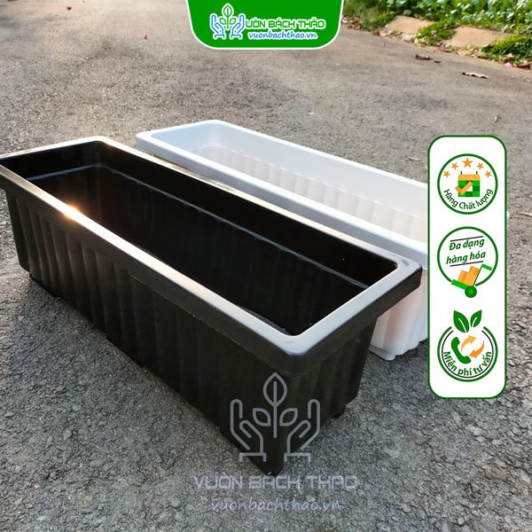 Chậu Nhựa Chữ Nhật Trồng Cây 2