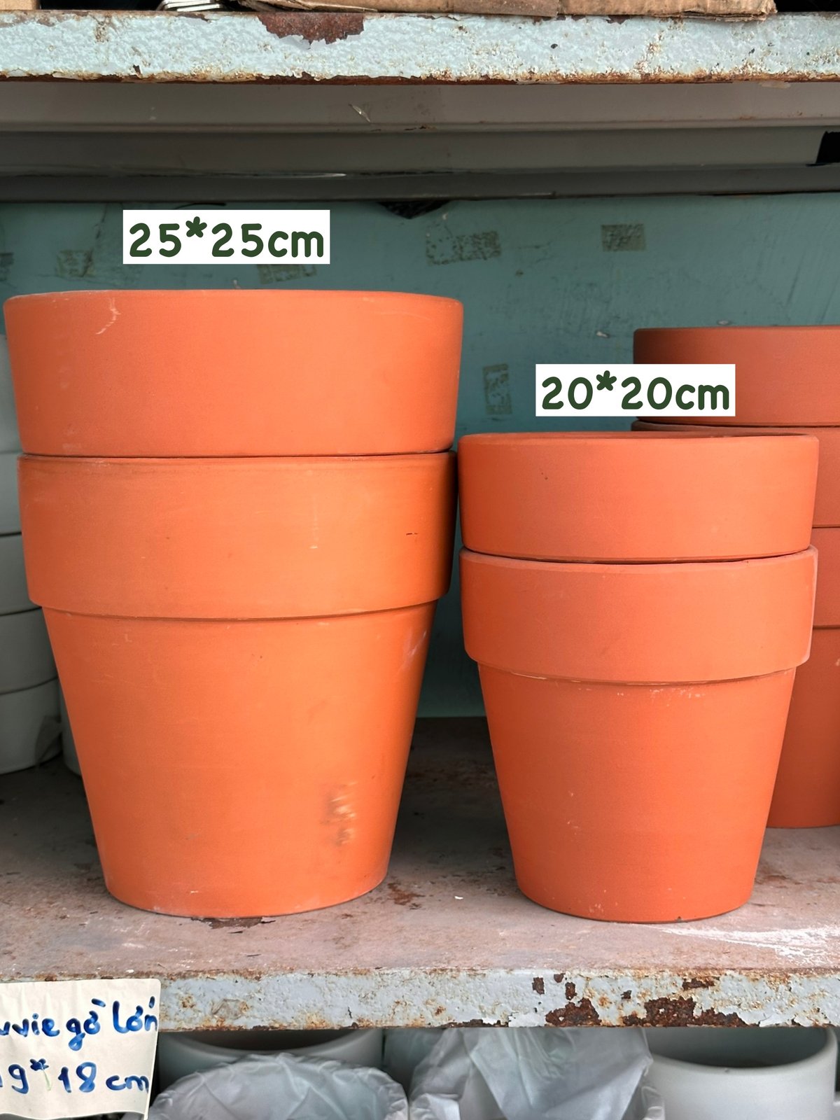 CHẬU GỜ BASIC ĐẤT NUNG 25*25CM (1 chậu), đất nung, chậu cây sân vườn, dễ thoát nước tốt cho cây, Cây Tươi Nguyên CTN1458 2