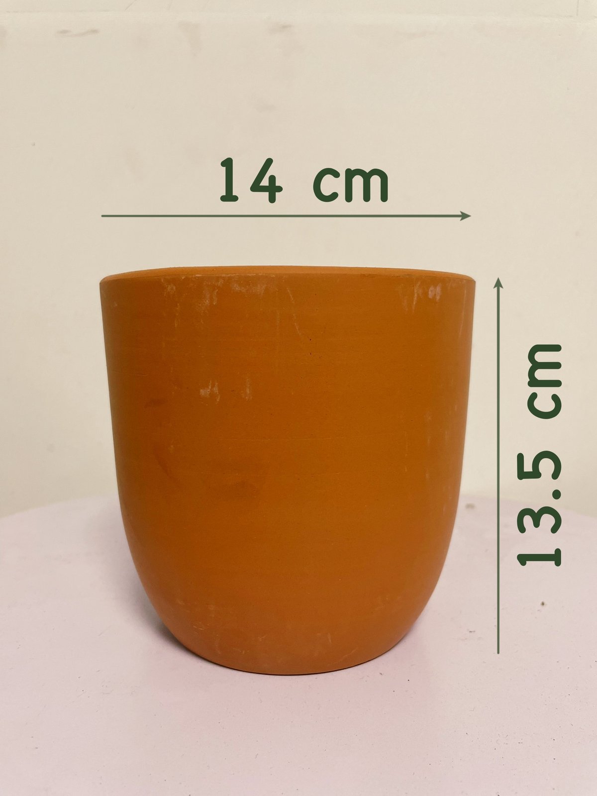 CHẬU TRỨNG ĐẤT NUNG (14*13.5cm) (1 chậu), gốm đất nung, chậu cây mini, sen đá, xương rồng Cây Tươi Nguyên CTN0970 2