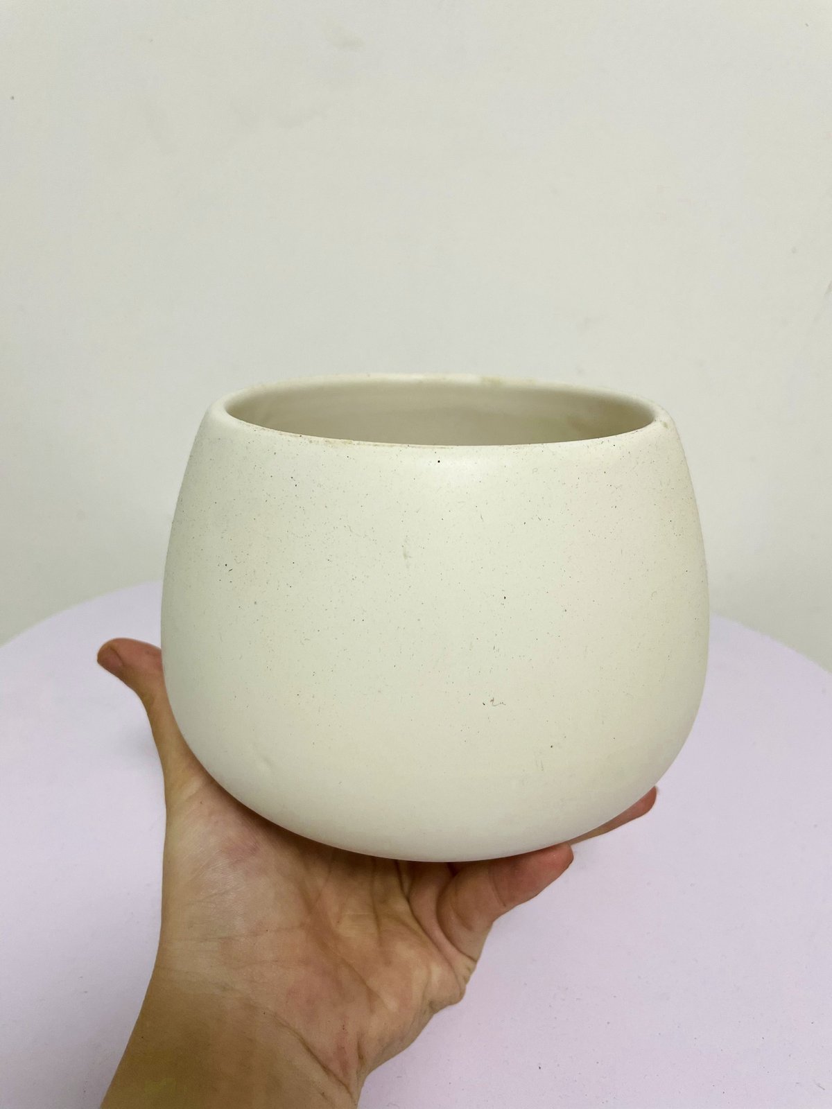 CHẬU HẠT DẺ TRÁNG MEN (13*9cm) (1 chậu), tráng men, chậu cây mini, sen đá, xương rồng Cây Tươi Nguyên CTN0980 3