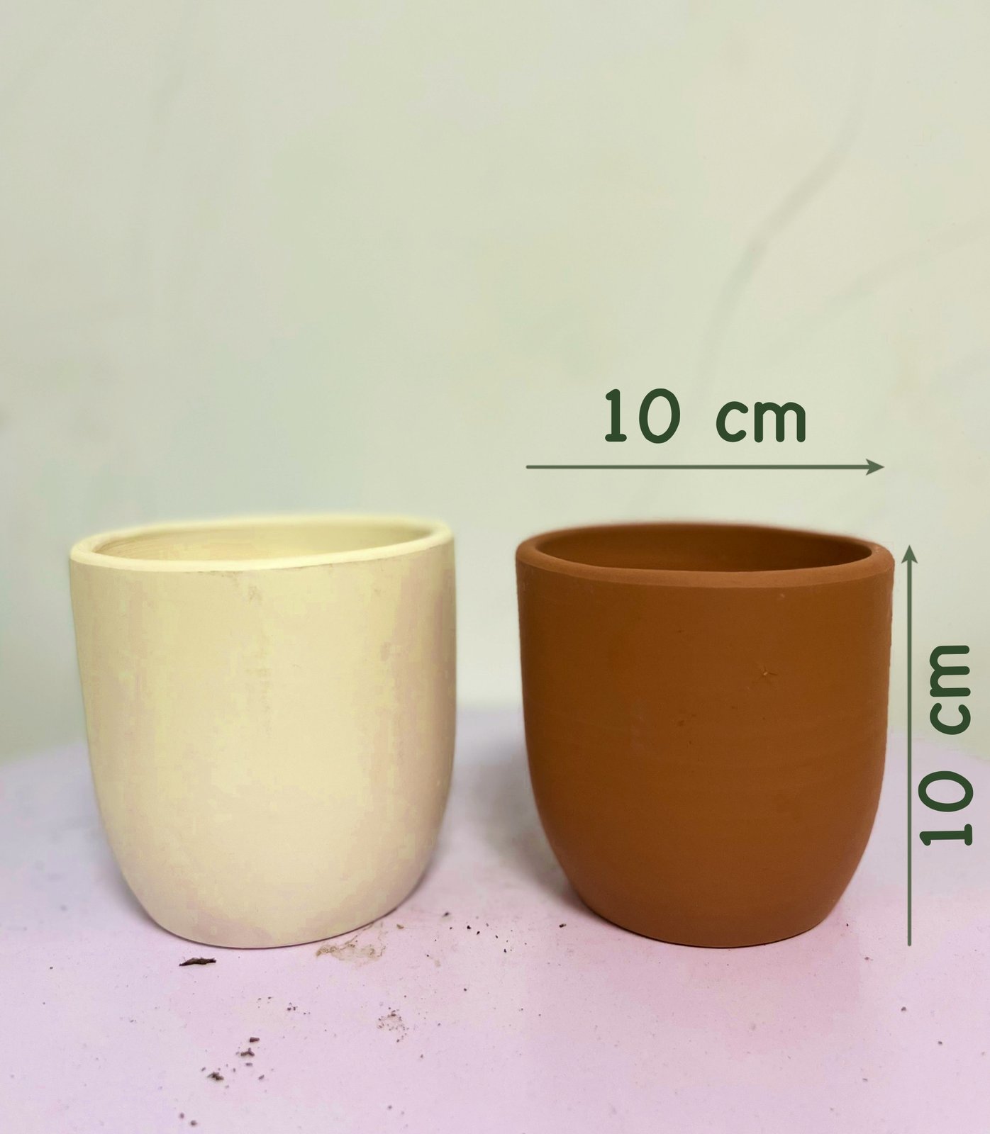 CHẬU TRỨNG ĐẤT NUNG Size S (10*10cm) (1 chậu), gốm đất nung, chậu cây mini, sen đá, xương rồng Cây Tươi Nguyên CTN0970 2