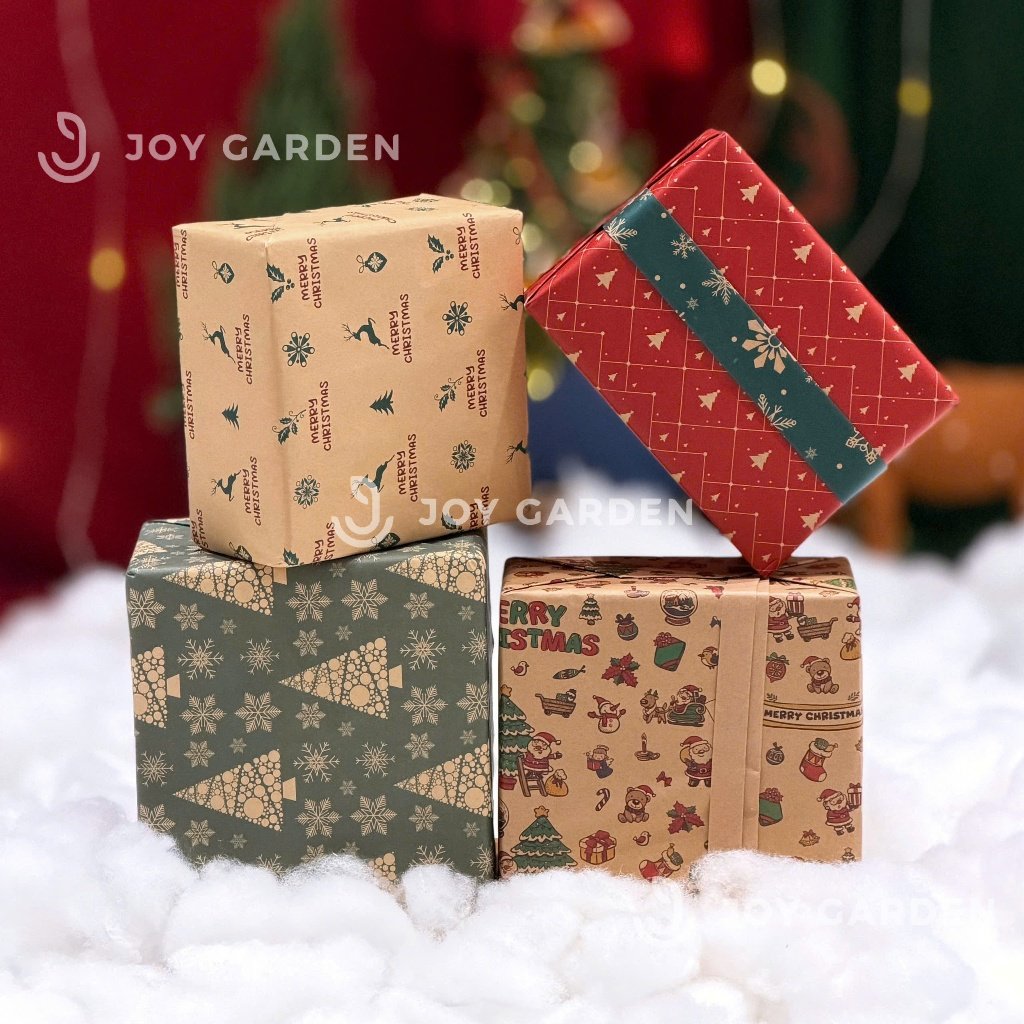 Hộp quà handmade trang trí gốc cây thông nhiều kích cỡ 2
