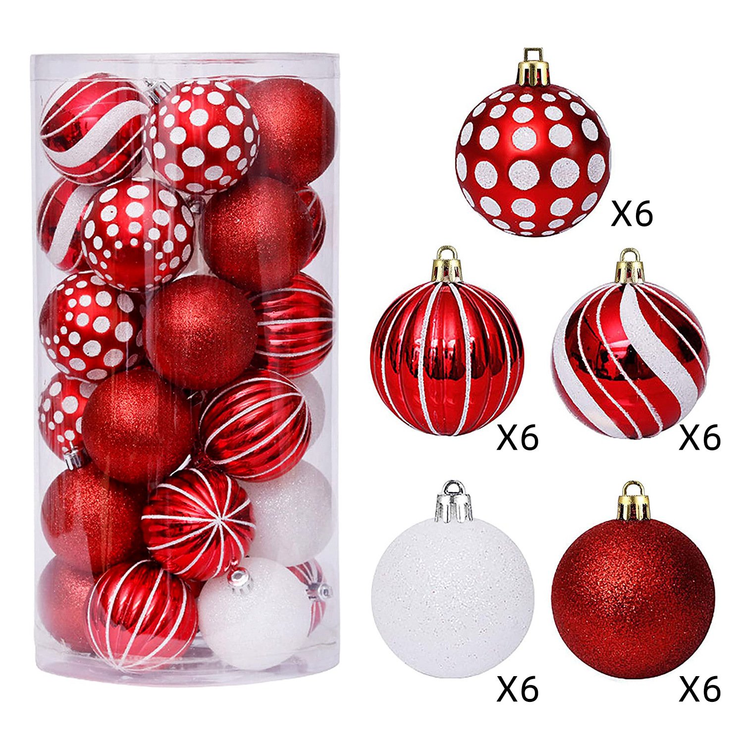 Set 30 Châu 60mm [30pcs Christmas Ball Ornaments 60mm] 2