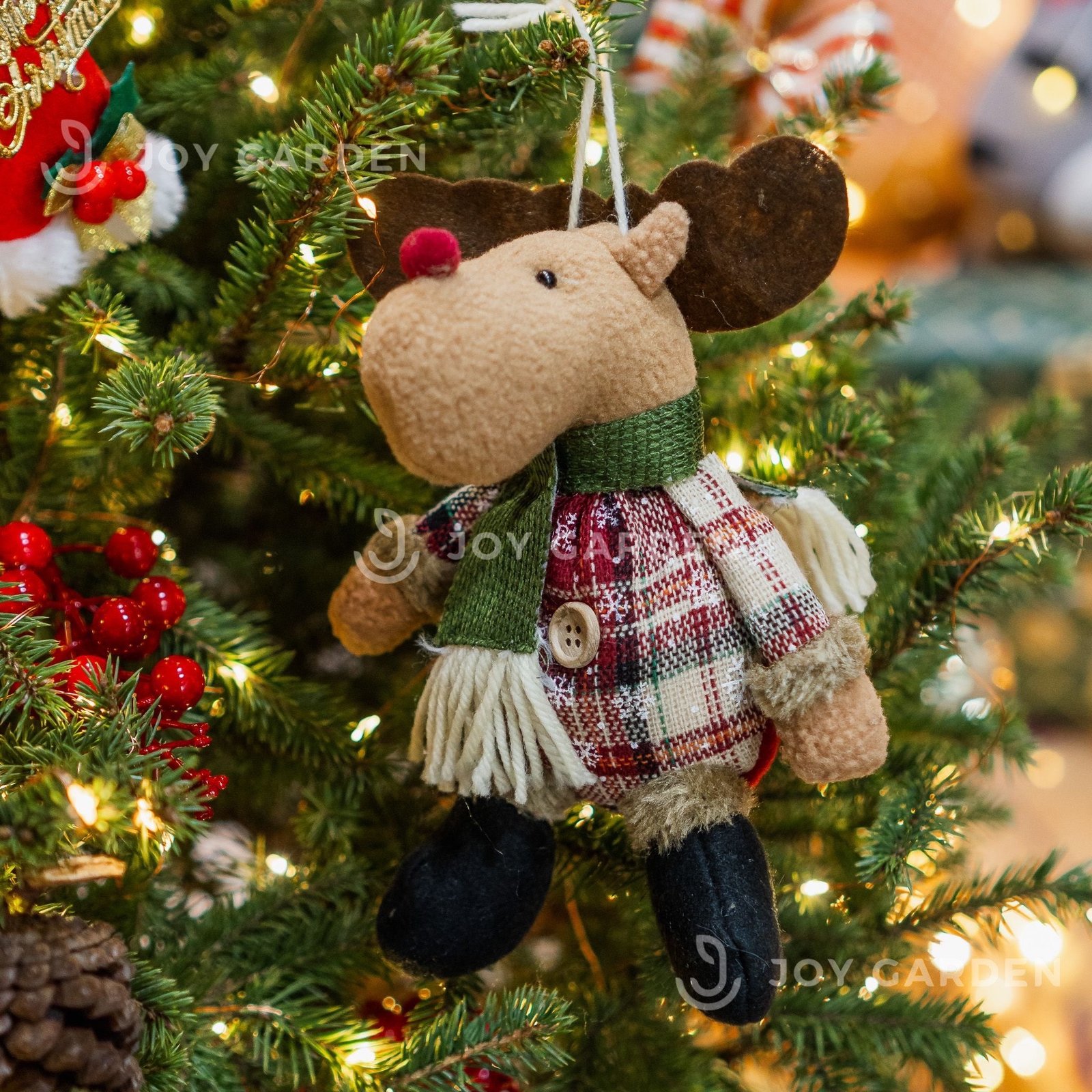 Búp Bê Xmas Nhồi Bông [Santa Claus/Snowman Elk/Reindeer Handmade Dolls] 3