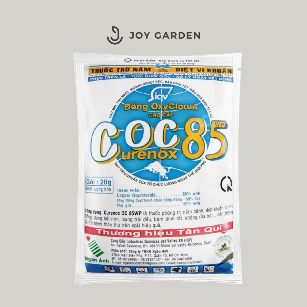 Coc85 -Thuốc đặc trị các loại nấm, thán thư, vàng lá trên sen đá, cây trồng | Joy Garden 2