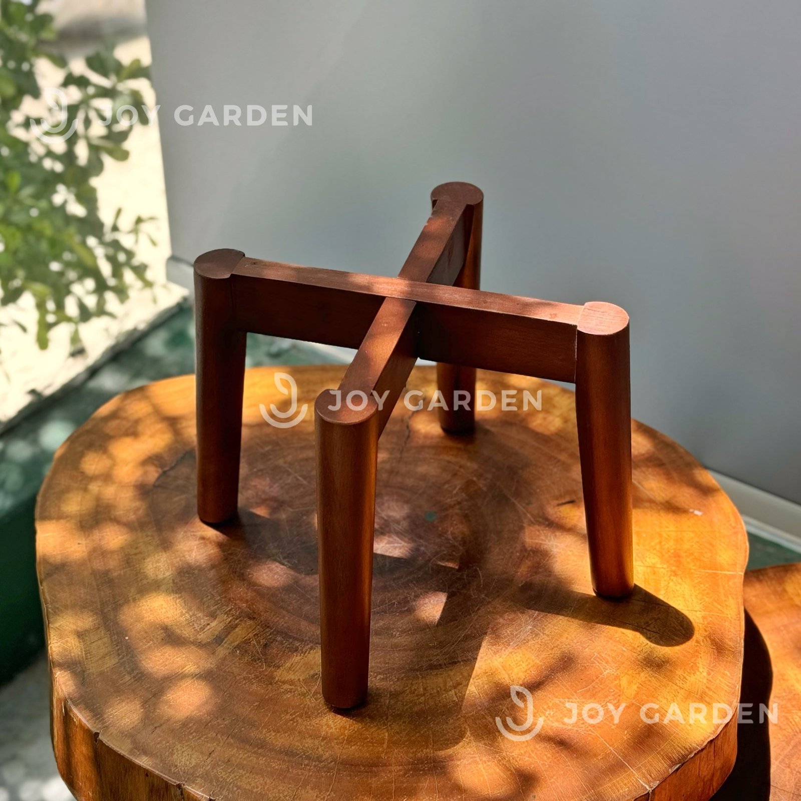 Đôn gỗ [Wooden Plant Stand] (D25H19 Caramel) 2