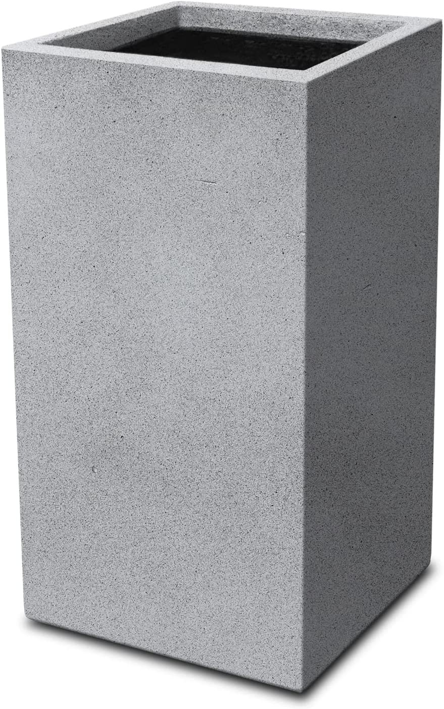 Chậu Ximang Trụ Vuông [Square Concrete Tall Planter] (D30H60)